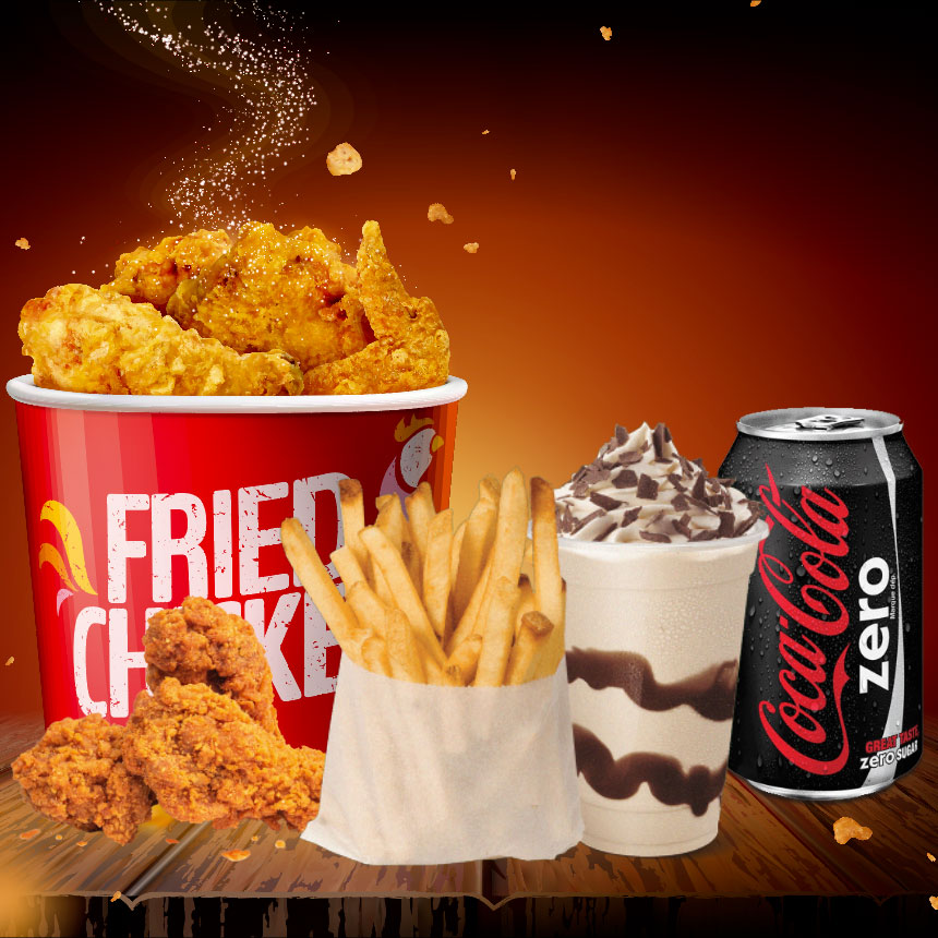 Bucket formule 4 personnes Famous Chicken